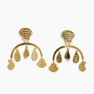 Tuckernuck Gold Shell Charm Earrings
